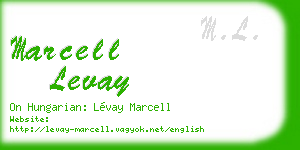 marcell levay business card